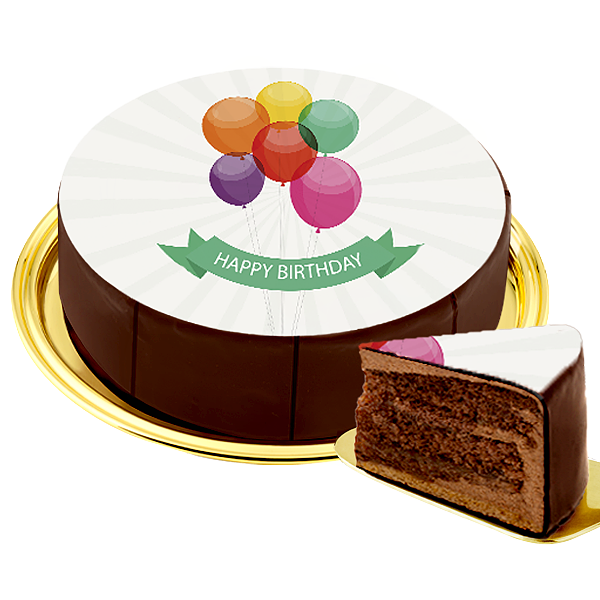 Motiv-Torte „Happy Birthday“