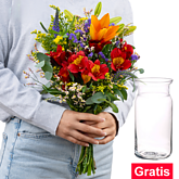 Blumenstrauß Blütenspiel mit Vase